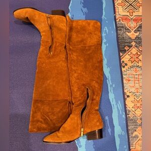 Joie Tan Suede over the Knee Boots, 39